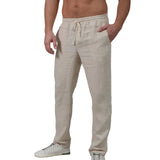 Elegante Herren-Sommerhose mit Leinen
