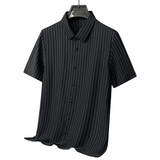 Herren-Poloshirt mit bunten Streifen