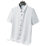 Herren-Poloshirt mit bunten Streifen