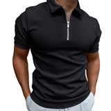 Herren-Poloshirt mit Reißverschluss