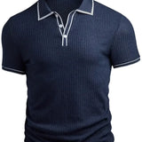 Levin Geripptes Herren-Poloshirt