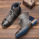 Klassische Herren-Stiefeletten aus Leder