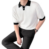 Herren-Poloshirt mit weiten Ärmeln