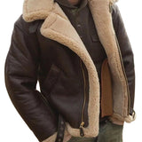 Luca elegante Herrenlederjacke mit Lammfell