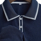 Levin Geripptes Herren-Poloshirt