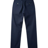 Herren-Chino mit Leinen – Marineblau