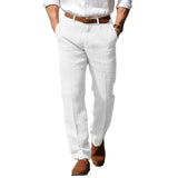 Elegante Herrenhose mit Leinen