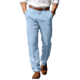 Elegante Herrenhose mit Leinen