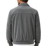 Herren-Cordjacke – Grau