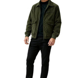 Herren-Cordjacke – Armeegrün