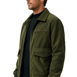 Herren-Cordjacke – Armeegrün