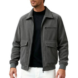 Herren-Cordjacke – Grau