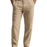 Herrenhose mit Bundfalten und Kordelzug
