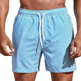 Gestreifte Herren-Badehose