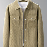 Karierte Herrenjacke in Wildlederoptik