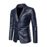 Herren-Lederjacke im Business-Casual-Stil