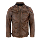 Vintage-Herren-Lederjacke