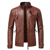 Elegante Herrenlederjacke im klassischen Schnitt