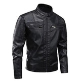 Herren-Lederjacke mit vielen Taschen