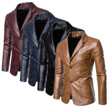 Herren-Lederjacke im Business-Casual-Stil