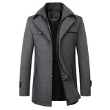 Elegante Herren-Winterjacke aus Wolle