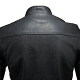 Herrenlederjacke mit Stehkragen – moderner Schnitt