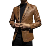 Herren-Lederjacke im Business-Casual-Stil