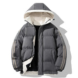 Elegante Herren-Winterjacke mit Kapuze