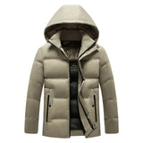Elegante Herren-Fleecejacke mit Kapuze