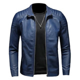 Herrenlederjacke mit Stehkragen – moderner Schnitt