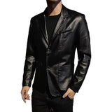 Herren-Lederjacke im Business-Casual-Stil