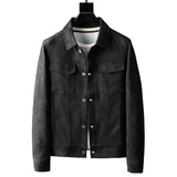 Elegante Herrenjacke in Lederoptik