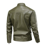Herren-Lederjacke mit vielen Taschen