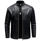 Elegante Herren-Bikerjacke aus Leder