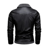 Elegante Herren-Lederjacke mit weichem Futter