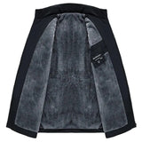 Wattierte Herren-Winterjacke mit Fleecefutter