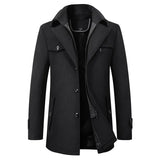 Elegante Herren-Winterjacke aus Wolle
