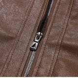 Herren-Bikerjacke aus Leder im Vintage-Stil