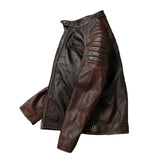 Vintage-Herren-Lederjacke