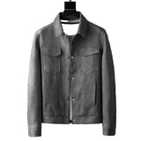 Elegante Herrenjacke in Lederoptik