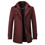 Elegante Herren-Winterjacke aus Wolle