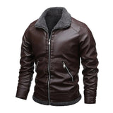 Elegante Herren-Lederjacke mit weichem Futter