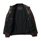 Vintage-Herren-Lederjacke