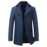 Elegante Herren-Winterjacke aus Wolle