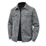 Premium-Herrenjacke in Wildlederoptik