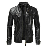 Elegante Herrenlederjacke im klassischen Schnitt