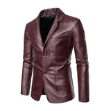 Herren-Lederjacke im Business-Casual-Stil