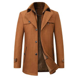 Elegante Herren-Winterjacke aus Wolle
