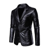 Herren-Lederjacke im Business-Casual-Stil