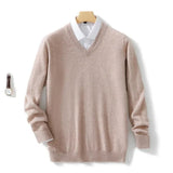 Weicher Herrenpullover mit V-Ausschnitt